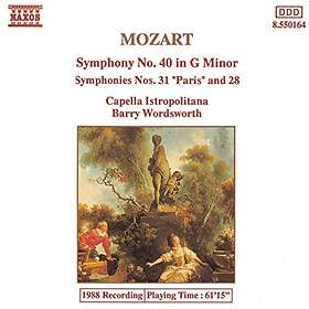 Mozart: Symphonies 40/28/31 CD