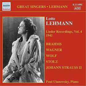 Lehmann Lotte: Lieder Recordings Vol 4