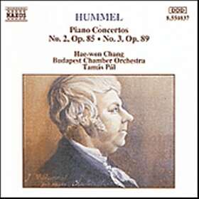 Tamás Pál, HaeWon Chang, Budapest Chamber Orchestra Hummel: Piano Concertos Op. 85 and 89 CD