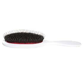 Lenoites Hair Brush Wild Boar With Pouch And Cleaner Tool White