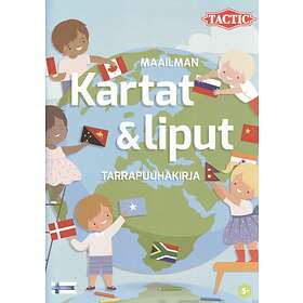 Maailman kartat & liput tarrapuuhakirja