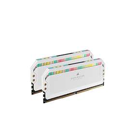 Corsair Dominator Platinum RGB White DDR5 6200MHz 2x16Go (CMT32GX5M2X6200C36W)