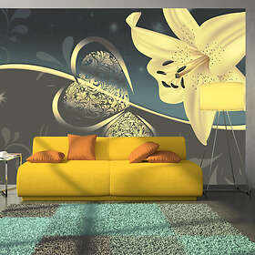 Arkiio Fototapet Lily In Shades Of Gray in shades of gray 350x245