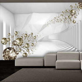 Arkiio Fototapet Diamond Corridor Grey (Grey) 350x245