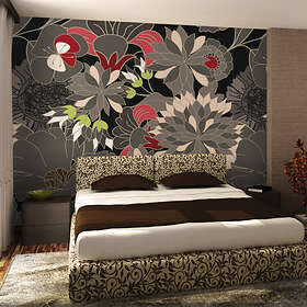 Arkiio Fototapet Floral Design Gray floral design gray 350x270