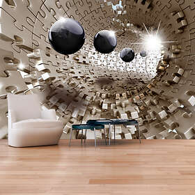 Arkiio Fototapet Golden Jigsaw 300x210