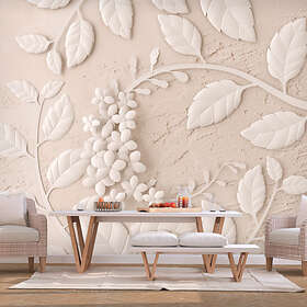 Arkiio Fototapet Paper Flowers Beige (Beige) 300x210