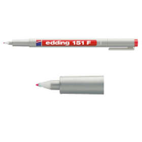 Edding 151F Märkpenna Icke-permanent 0,6mm (röd)