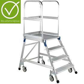 Zarges Enkel Plattformstrappa 4 steg