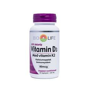 Bio Life Vitamin D3 & K2 60 Capsules