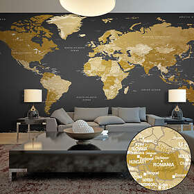 Arkiio Fototapet XXL World Map Modern Geography II 500x280 cm Map: