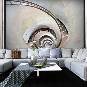Arkiio Fototapet White Spiral Stairs spiral stairs 200x154