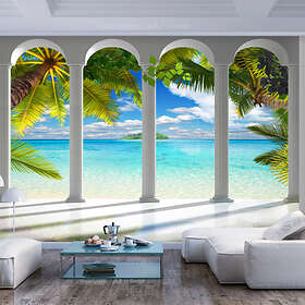 Arkiio Fototapet Sea Behind Columns behind 300x210