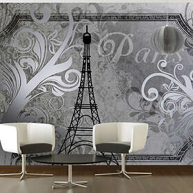 Arkiio Fototapet Vintage Paris Silver silver 350x245