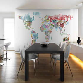 Arkiio Fototapet Karta Världen Polsk karta (Polsk) 300x231