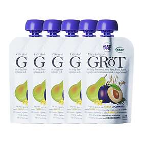 Alex&Phil Gröt med Päron Plommon Kardemumma 6M 5x100g