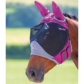 Shires Flugmask Deluxe Pink/Grå Cob