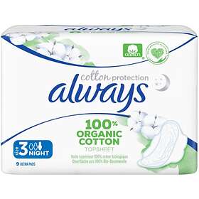 Always Cotton Night Pads (9-pack)