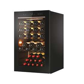 Cave à vin - Klarstein - encastrable - Armoire à vin - pour 41 bouteilles -  Cave à vin encastrable - design inox verre & bois - Cdiscount Electroménager