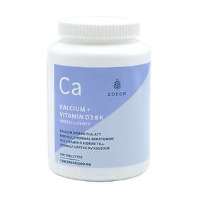 Zoeco Kalcium + Vitamin D3 & K 100 Tabletter