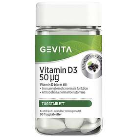 Gevita Vitamin D3 50ug 90 Tuggtabletter