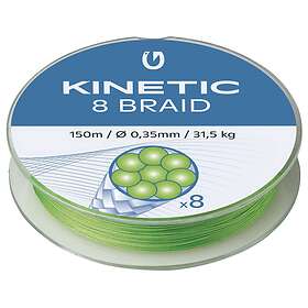 Kinetic 8 Braid 150m Fluo Green 0.35mm/31.5kg