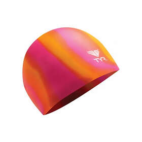 TYR Multi Silicone Cap Orange/Pink Multi