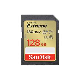 SanDisk Extreme SDXC Class 10 UHS-I U3 V30 180/90Mo/s 128Go