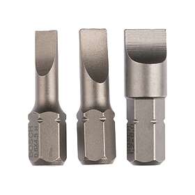 Bosch 3-delars skruvbitssats extrahård (S) S 0,6x4,5 S 0,8x5,5 S 1,2x