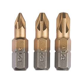 Bosch 3-delars skruvbitssats titan (PZ) PZ1 PZ2 PZ3 25mm