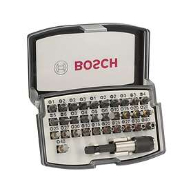 Bosch 32-delars skruvbitssats PH1 PH2 PH2 PH3 PZ1 PZ2 PZ2 PZ3 HEX 3 HE