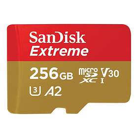 SanDisk Extreme microSDXC Class 10 UHS-I U3 V30 A2 190/130MB/s 256GB