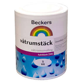 Beckers Våtrumstäck Halvblank Vit 1L