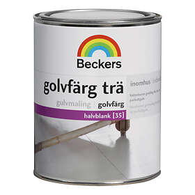 Beckers Golvfärg Trä Halvblank 0,9L Välj Kulör