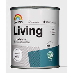 Beckers Lackfärg Living Halvblank Svart 0,75L
