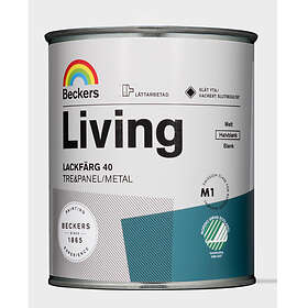 Beckers Lackfärg Living Halvblank Vit 0,75L