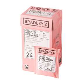 Bradley's Te Green Tea Pomegranate Cinnamon 25st