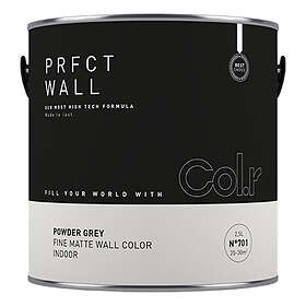 Col.r Väggfärg Prfct Wall No.701 Powder Grey 2,5L