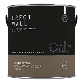 Col.r Veggmaling Prfct Wall No.704 Pebble Brown 2,5L