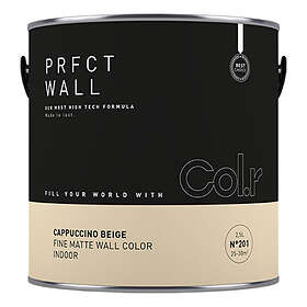 Col.r Veggmaling Prfct Wall No.201 Cappuccino Beige 2,5L