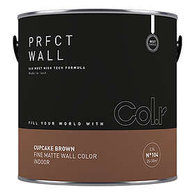 Col.r Veggmaling Prfct Wall No.104 Cupcake Brown 2,5L