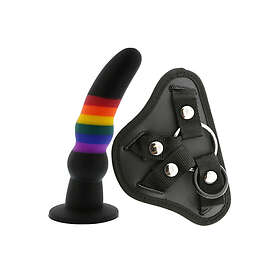 Dream Toys Colourful Love Dildo with Strap-On