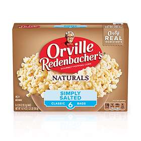 Orville Redenbachers Naturals Popcorn Simply Salted 6-Pack 560g