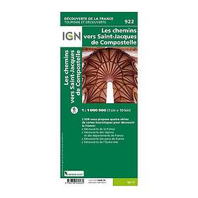 Les Chemins De Saint-Jacques De Compostelle 1:1 000 000
