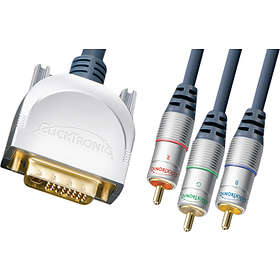 ClickTronic HC210 DVI-I Dual Link - 3RCA Comp 20m