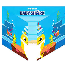 Amscan Baby Shark Inbjudningskort 8-pack