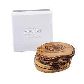 Naturally Med Rustic Coasters 4-pack