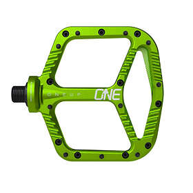 OneUp OneUpComponents OneUp Aluminium Aluminum Flats Pedaler Grön 365 gram