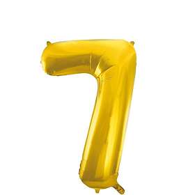 Hisab Joker Foil Ballons Number 7 Gold