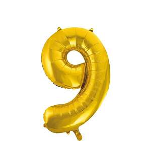 Hisab Joker Foil Ballons Number 9 Gold